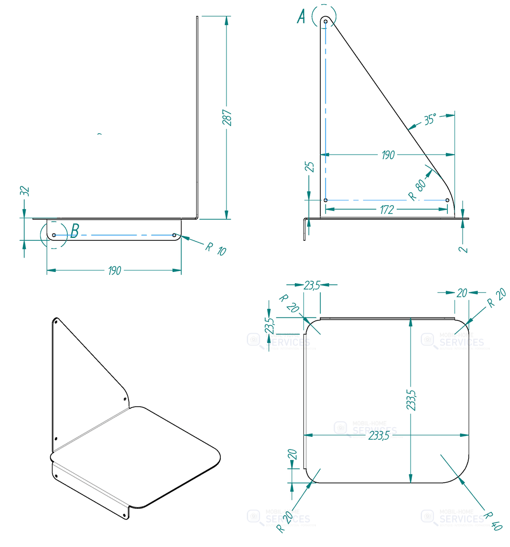 ETAGERE D ANGLE